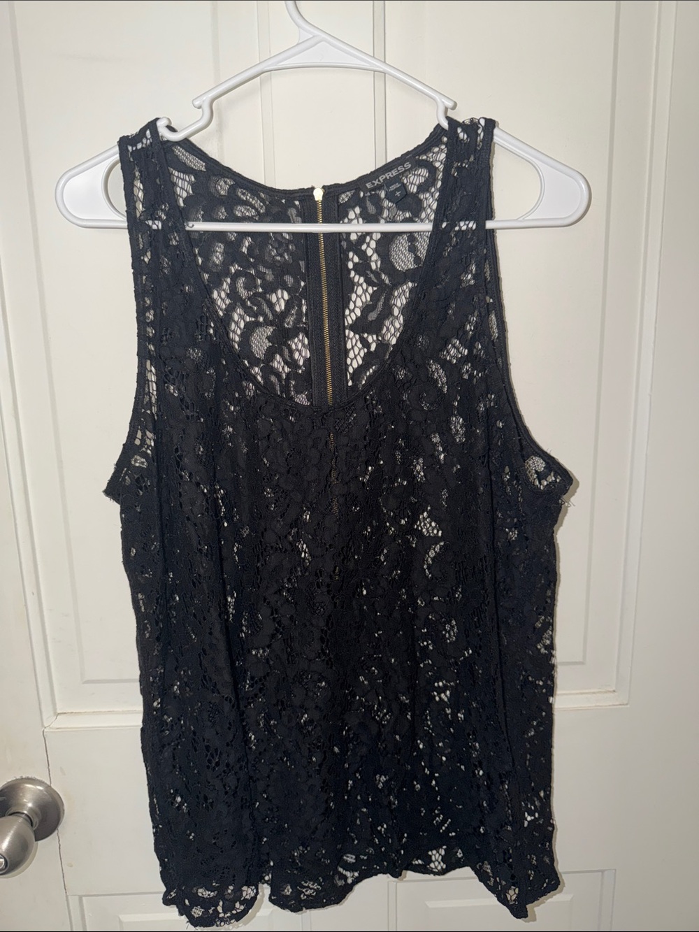 Express Black Lace Camisole Tank Top